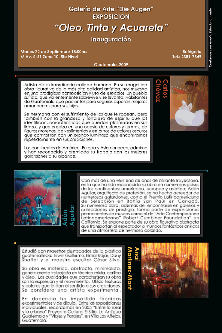 Exposicion "Oleo, Tinta y Acuarela"